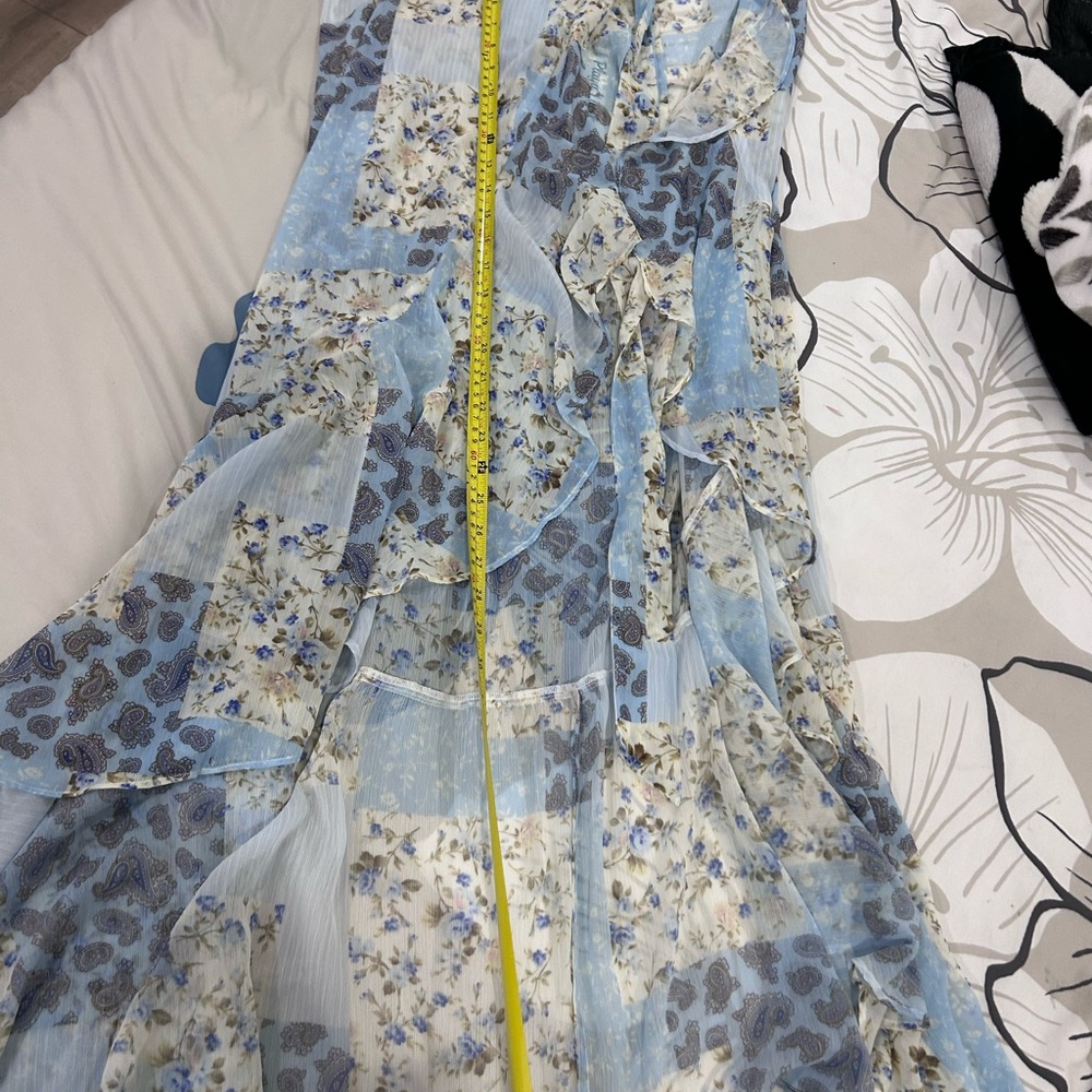 PLAYA LUCILE • Blue Patchwork Sarong • sz Small • - Picture 10 of 16